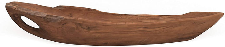 Teak Wood Bowl Black Acacia - Diamond Home USA