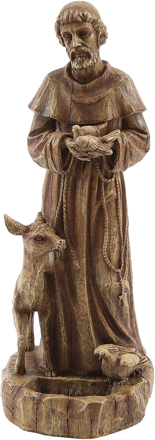 Brown Mgo Garden Statue Traditional Magnesium Oxide - Diamond Home USA