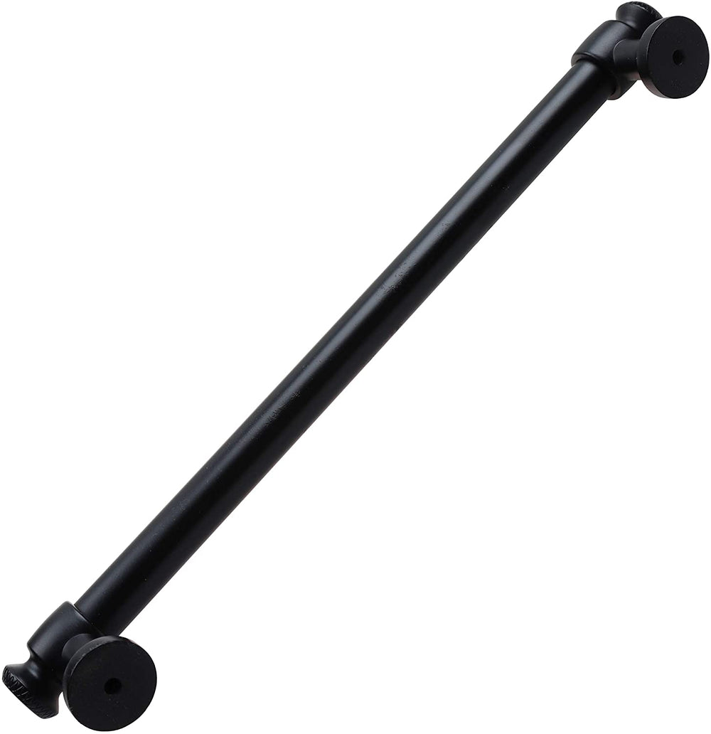 10 pk 7 5/8 Center Matte Black Classic Euro Cabinet Pull Traditional Metal - Diamond Home USA