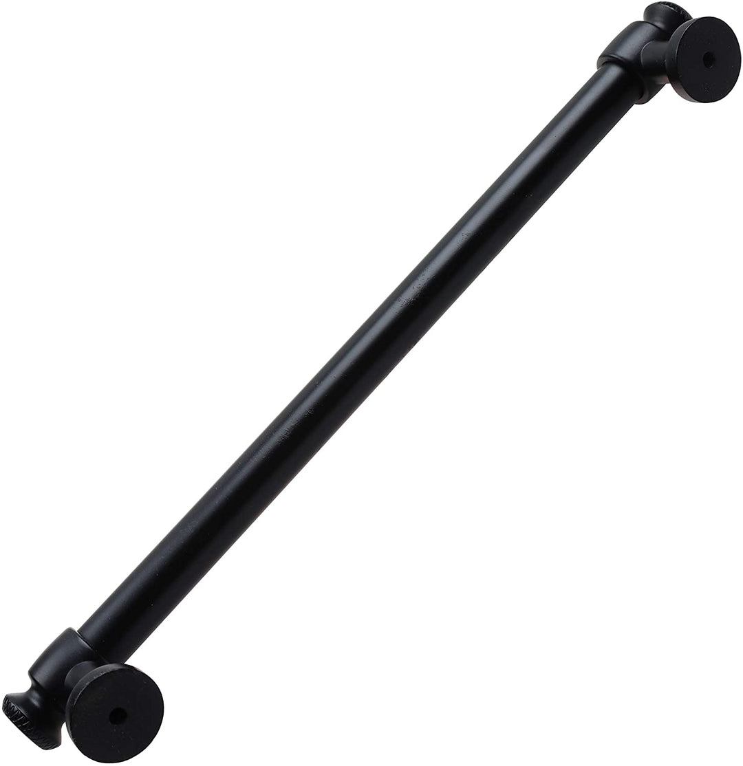 10 pk 7 5/8 Center Matte Black Classic Euro Cabinet Pull Traditional Metal - Diamond Home USA