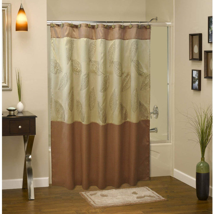Shower Curtain Hook Set Brown Nature