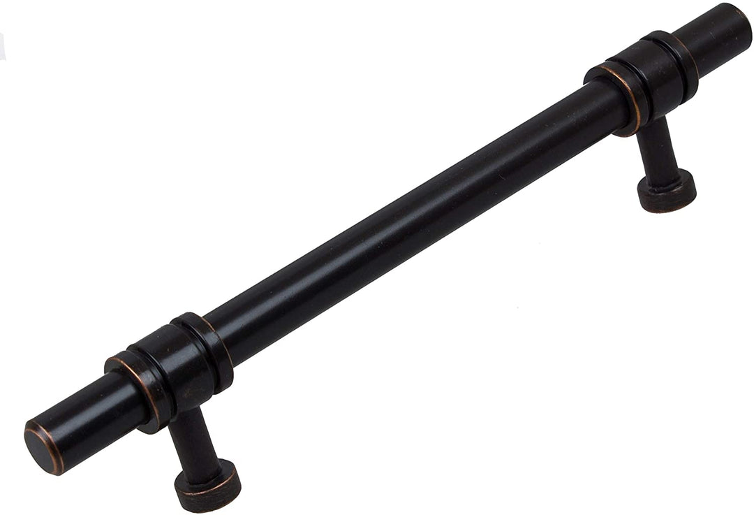 5 Pack Center Oil Rubbed Bronze Solid Barrel Bar Pulls