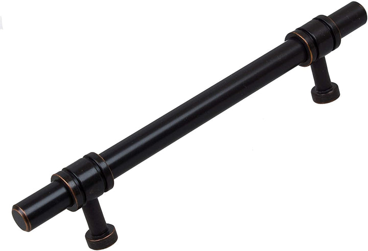 5 Pack Center Oil Rubbed Bronze Solid Barrel Bar Pulls