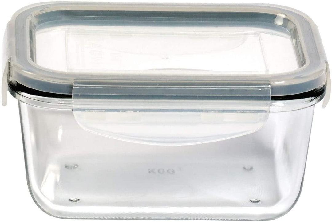 18pc Glass Food Storage Set Lids Gray Gaskets Clear Plastic 18 Piece - Diamond Home USA