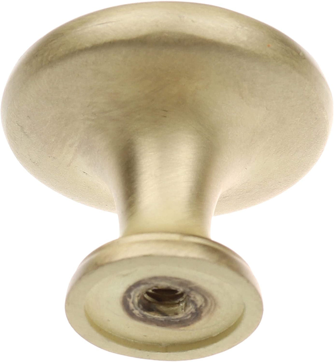 5 Pack 1 1/4 Satin Gold Round Ring Cabinet Knobs Traditional Zinc Finish - Diamond Home USA