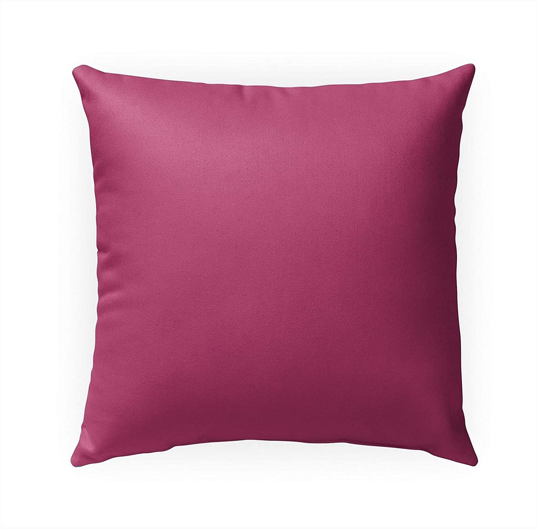 Fuchsia Rose Indoor|Outdoor Pillow by 18x18 Pink Modern