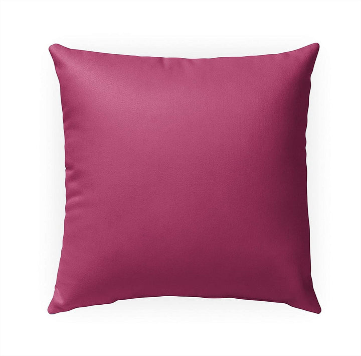 Fuchsia Rose Indoor|Outdoor Pillow by 18x18 Pink Modern