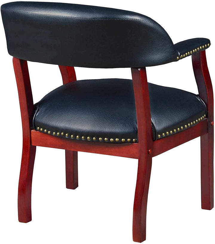 Captain Chair Black Wood - Diamond Home USA