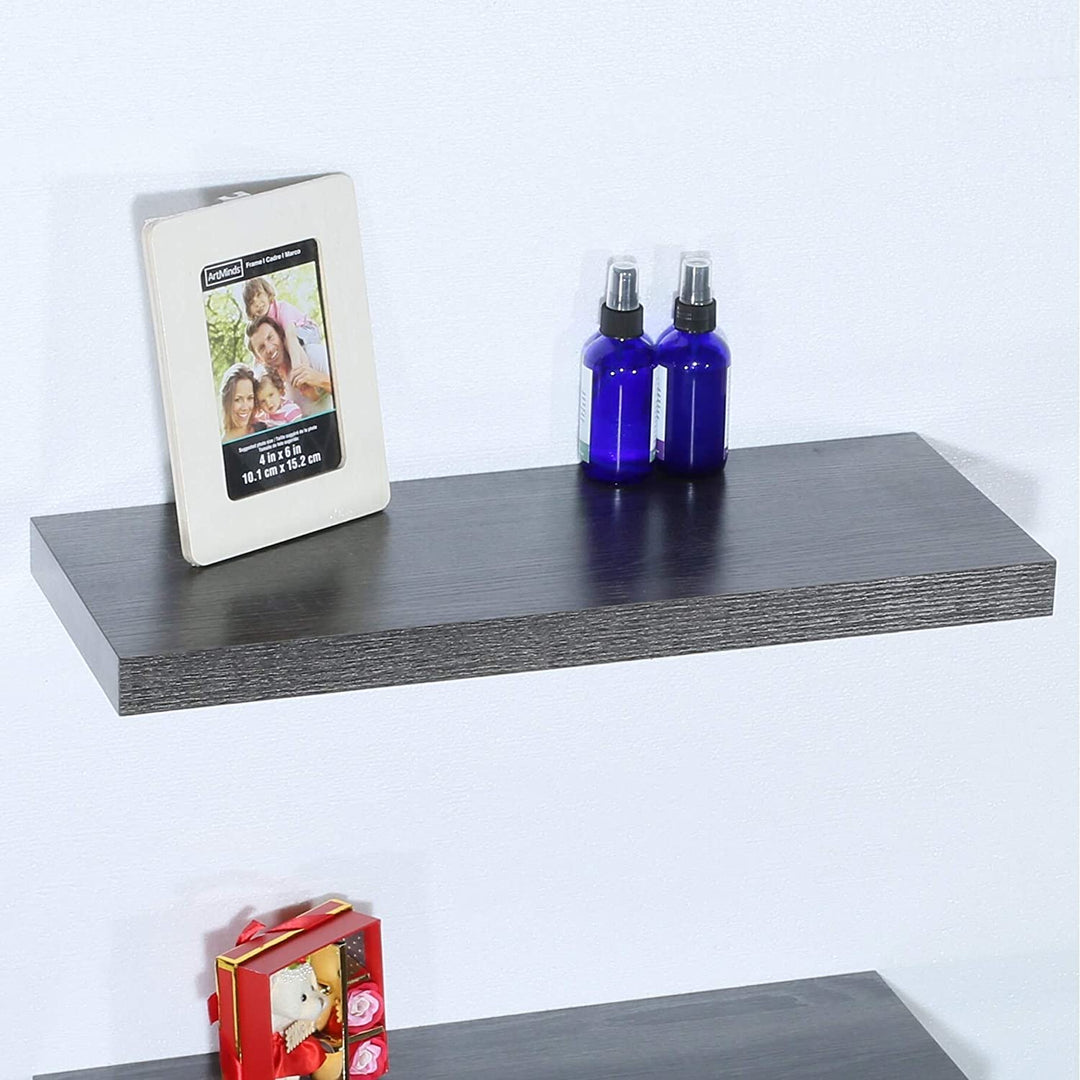 Modern Contemporary Black Oak Floating Shelf 23 629 251 5