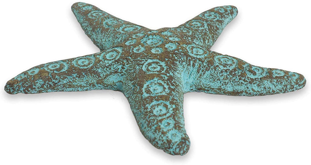 Handmade Recycled Paper Wall Sculpture 'Unique Starfish' (Thailand) Green Antique - Diamond Home USA