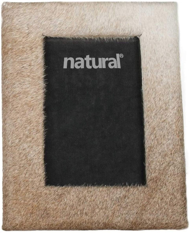 7" X 9" Natural Cowhide 4" 6" Picture Frame Modern