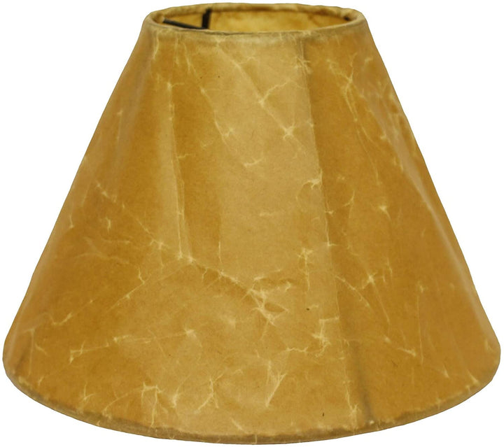 Cloth Wire Slant Empire Softback Lampshade Bulb Clip Brown