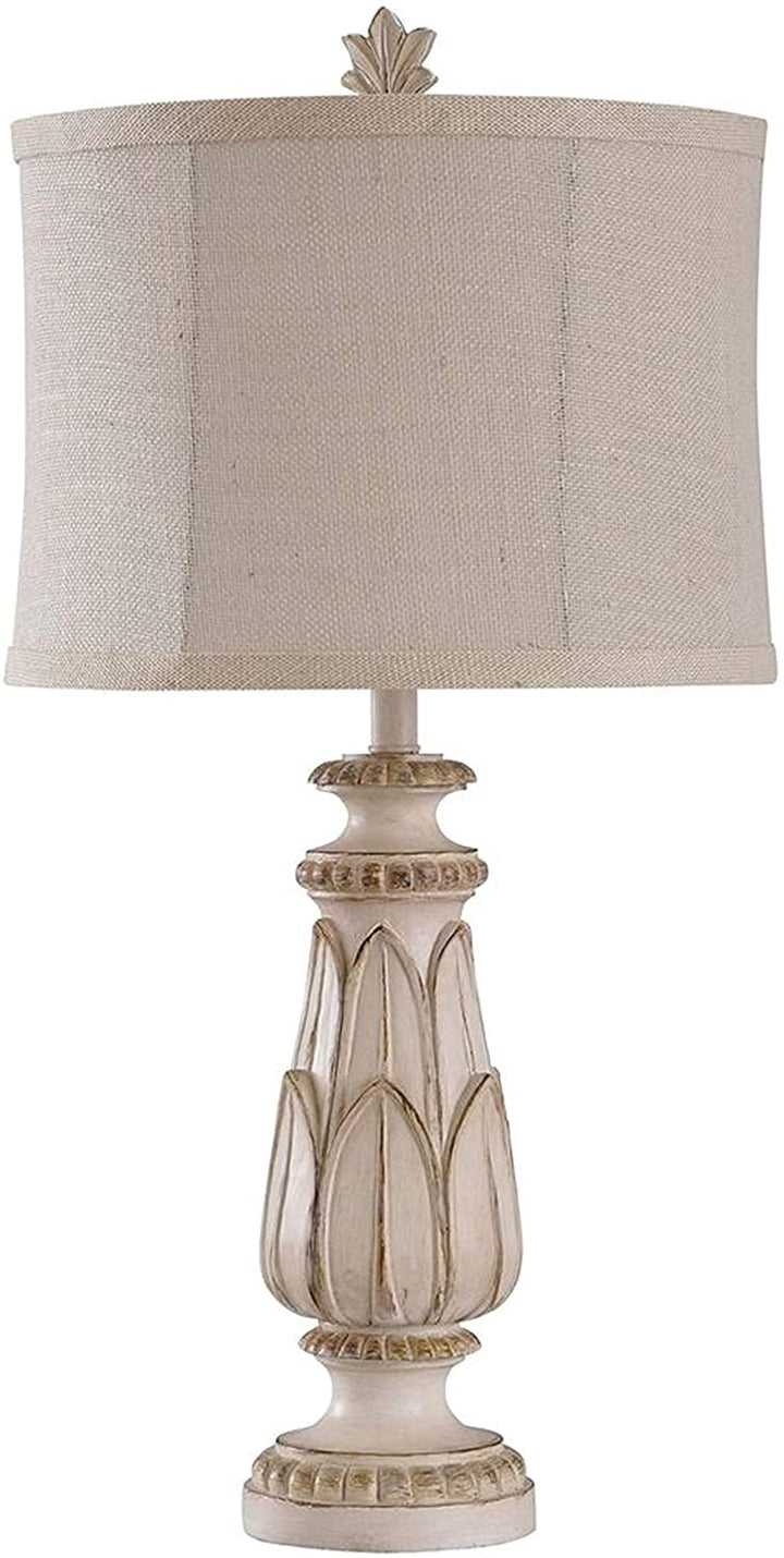 Table Lamp Beige Shade Cream Modern