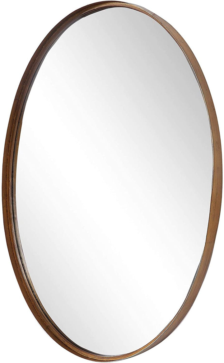 Gold Oval Mirror 24x35x2 Modern