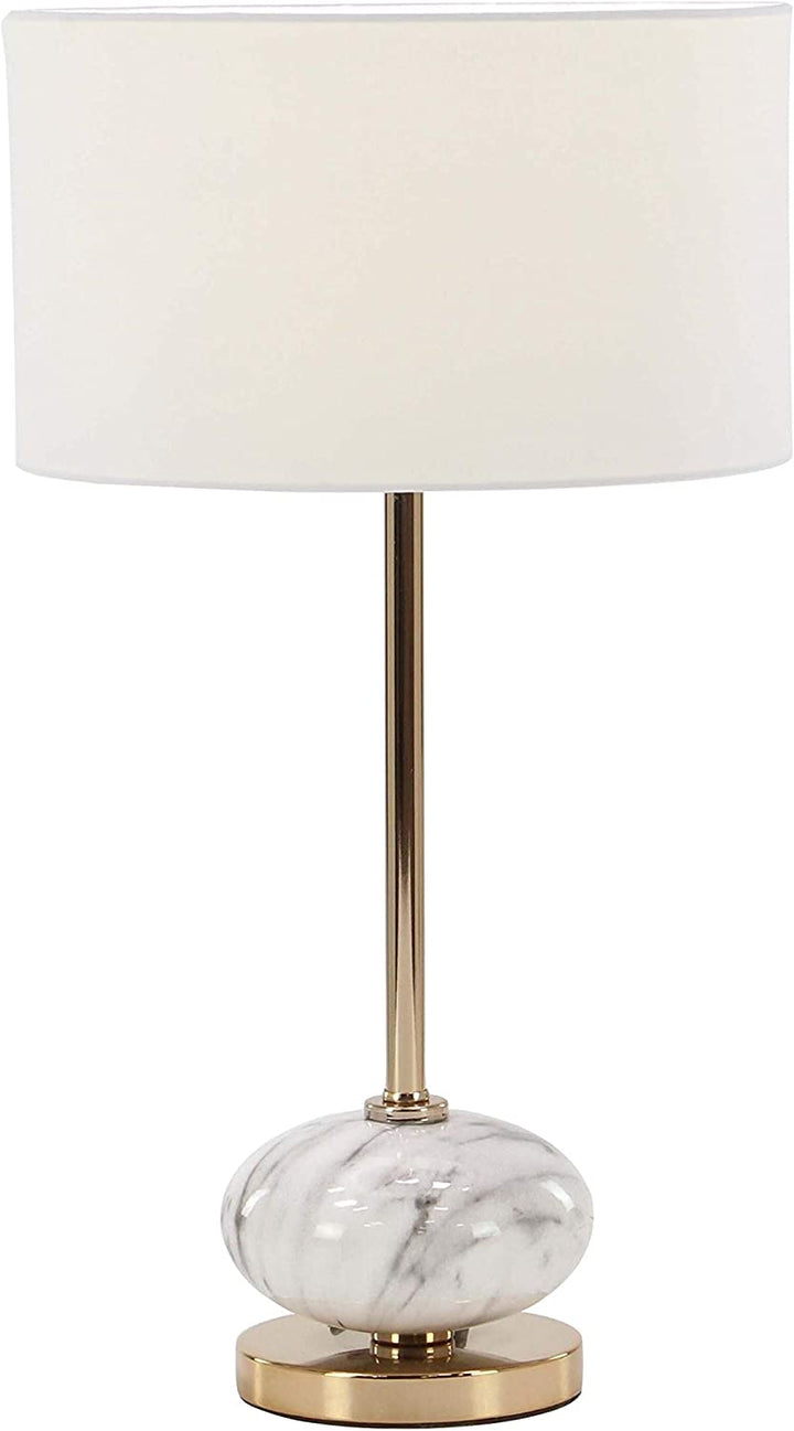 Modern Ceramic Iron Gold White Table Lamp