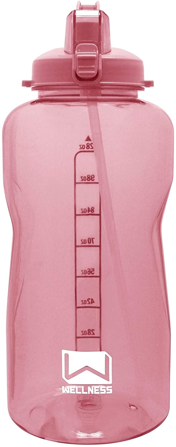 MISC Giant Gallon Water Bottle Carry Handle Straw 128 Oz Lilac Oz Purple Plastic 1 Piece
