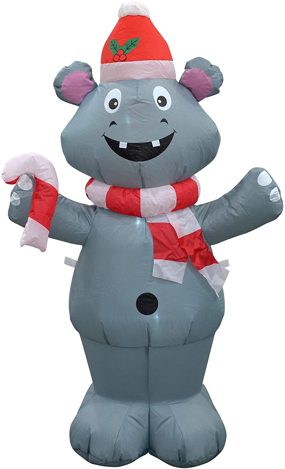 4ft Inflatable Grey Wolf Large Color