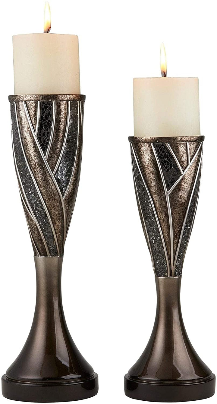 International Home Decor Floral Candleholder (Set 2)