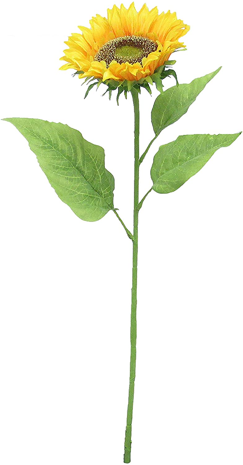 Set 3 Deluxe Sunflower Stem 29 5in 29 5" L X 6" W Dp Yellow - Diamond Home USA