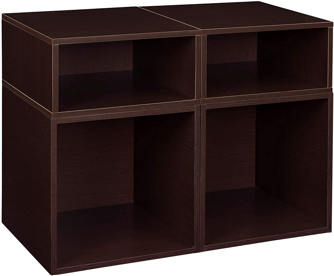 Storage Set 2 Full ubes/2 Half ubes Truffle Brown Modern