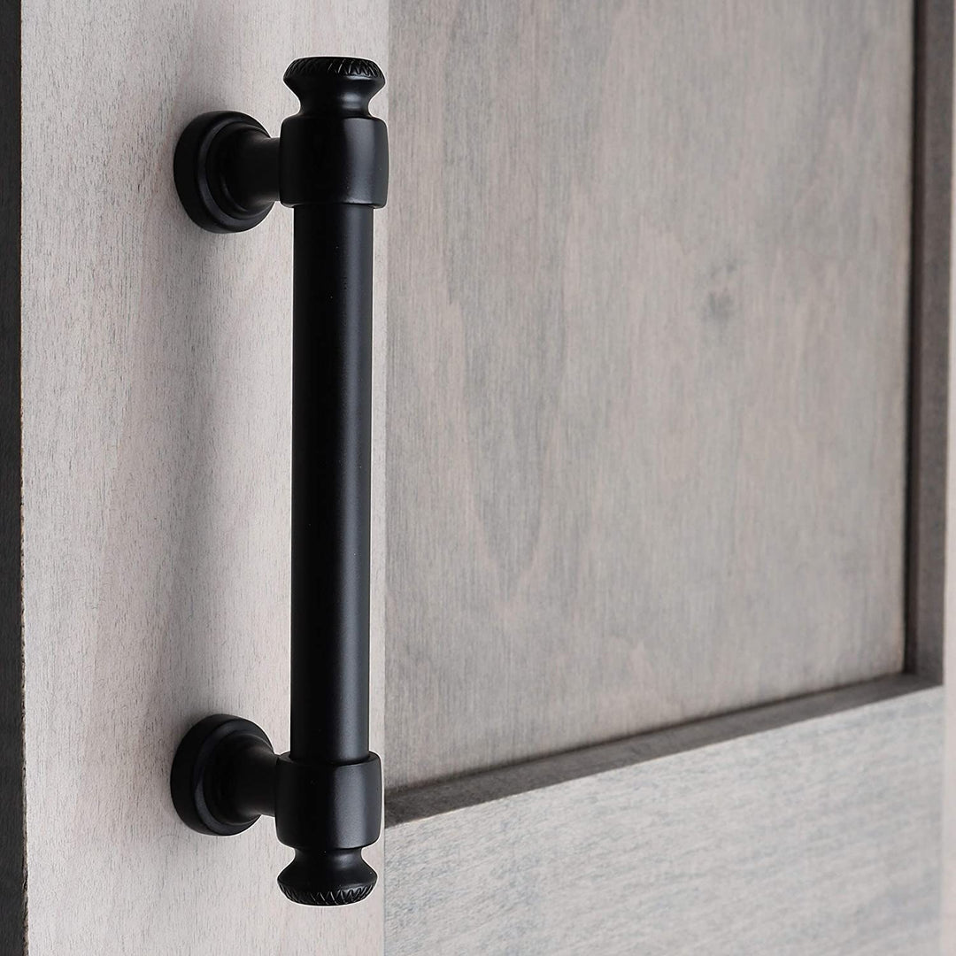 10 pk 3 3/4 Center Matte Black Classic Euro Cabinet Pull Traditional Metal - Diamond Home USA