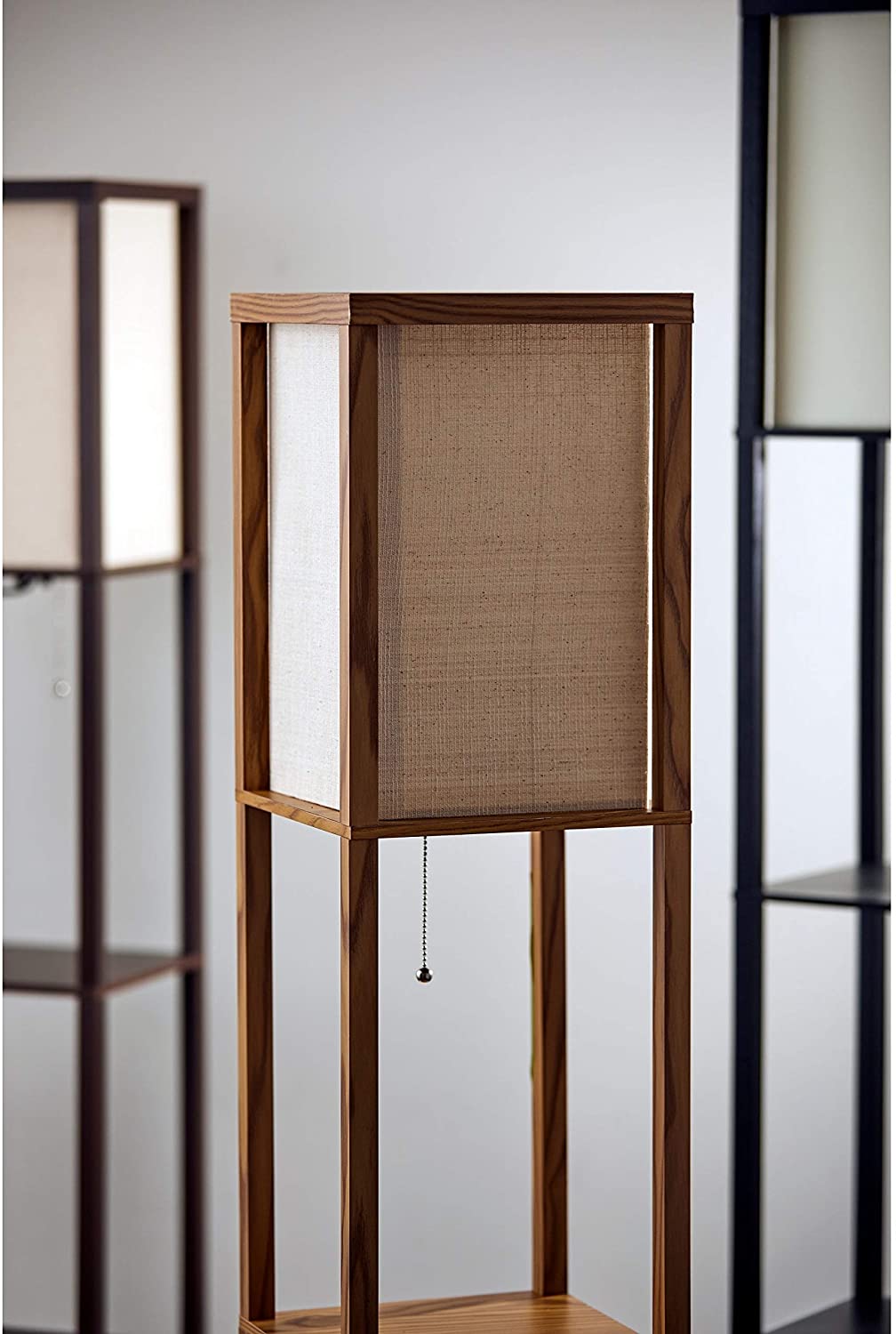 Wood Shelf Lamp Natural Modern Contemporary Scandinavian