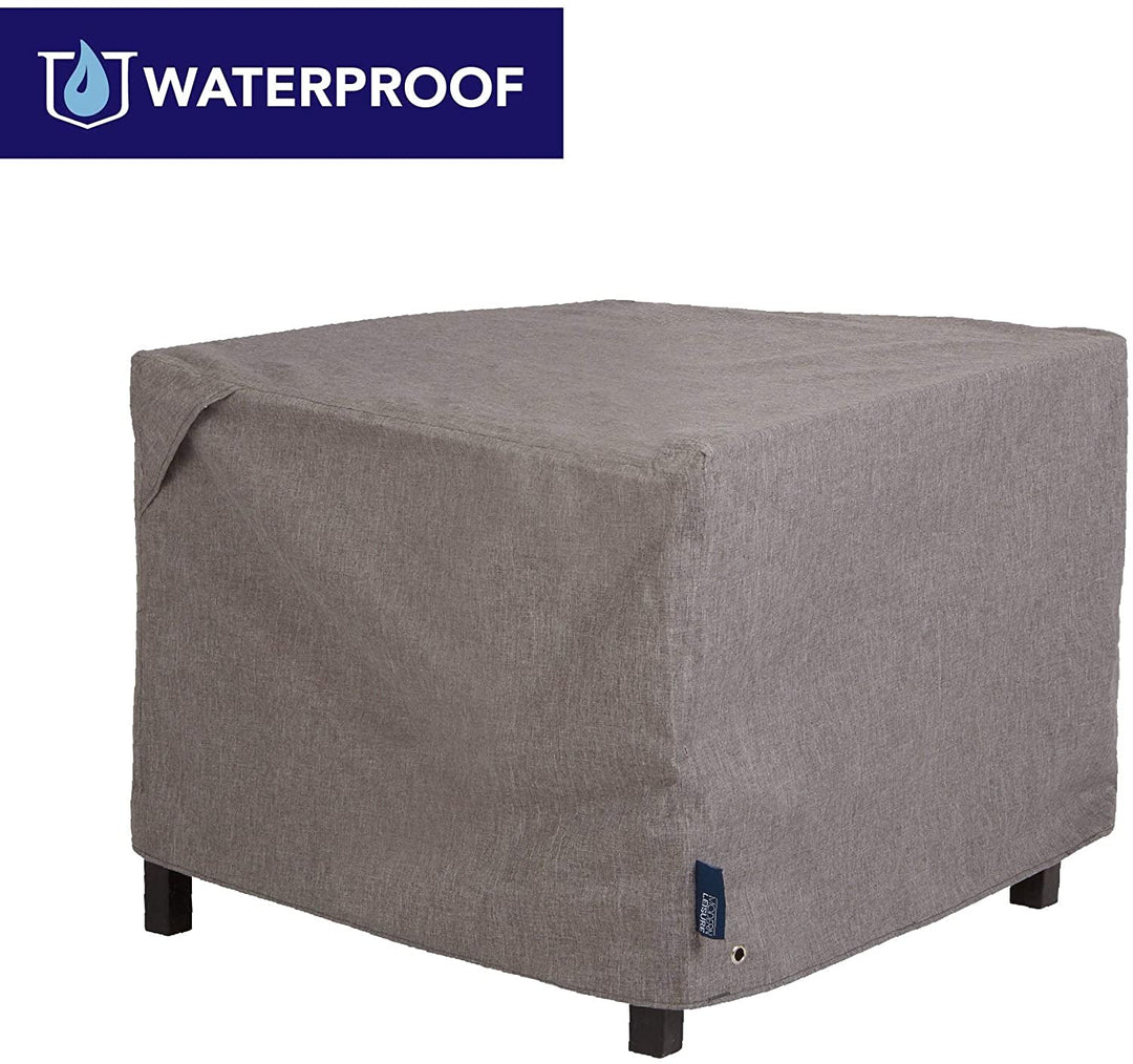 Waterproof Patio Firepit Table Cover (42 W X 42 D 22 H) Gray