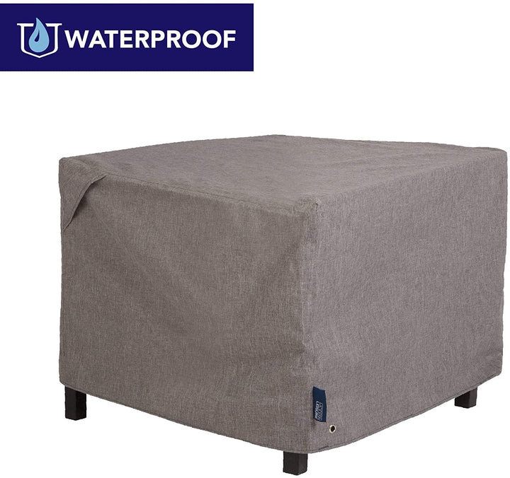 Waterproof Patio Firepit Table Cover (42 W X 42 D 22 H) Gray