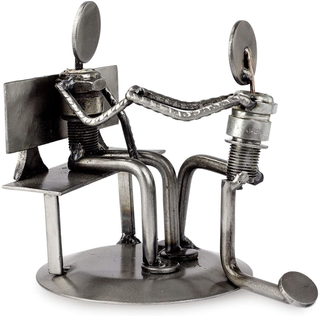 Auto Parts 'Will You Marry Me ' Sculpture Handmade Mexico