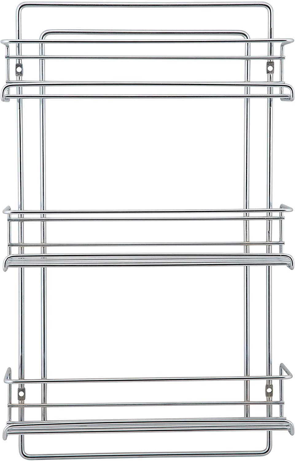 3 Tier Wall Mounted Spice Rack 11"x3 25"x18 12" Silver