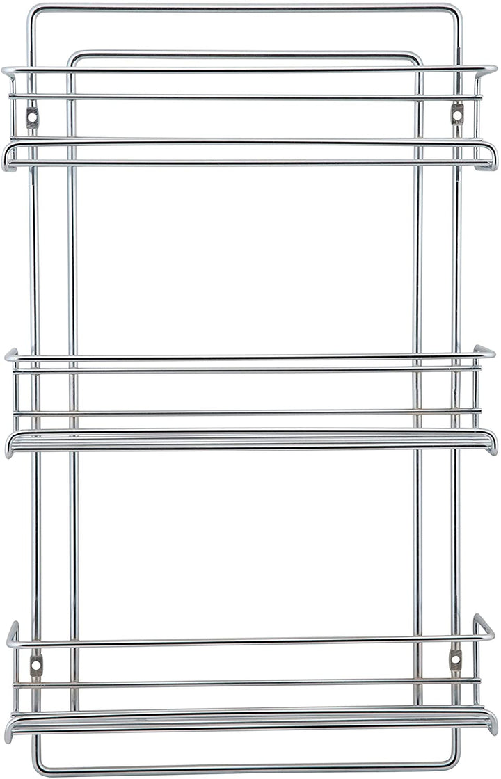 3 Tier Wall Mounted Spice Rack 11"x3 25"x18 12" Silver