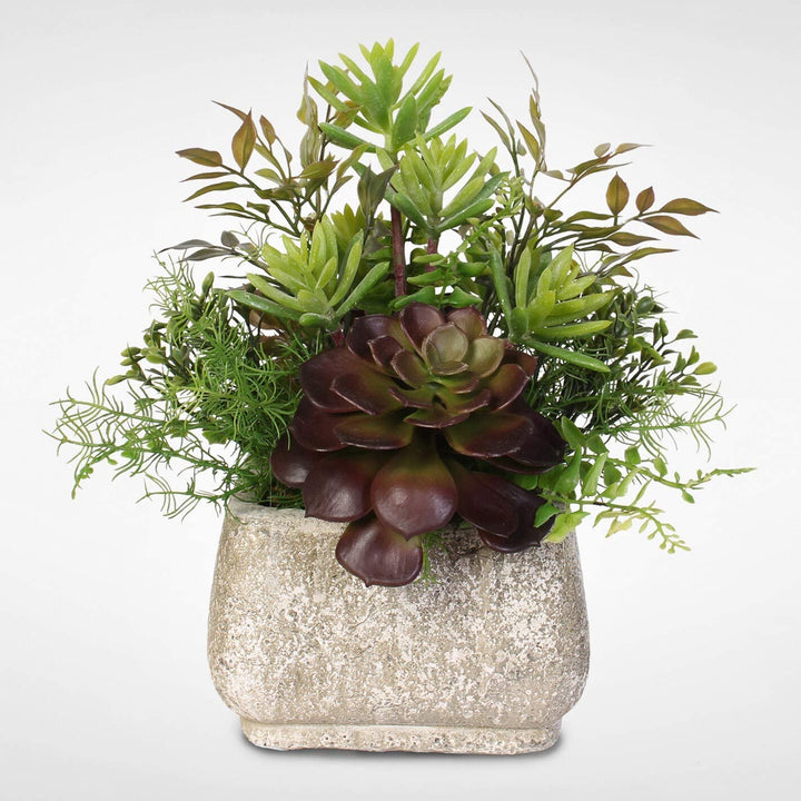 Artificial Succulent Arrangement Stone