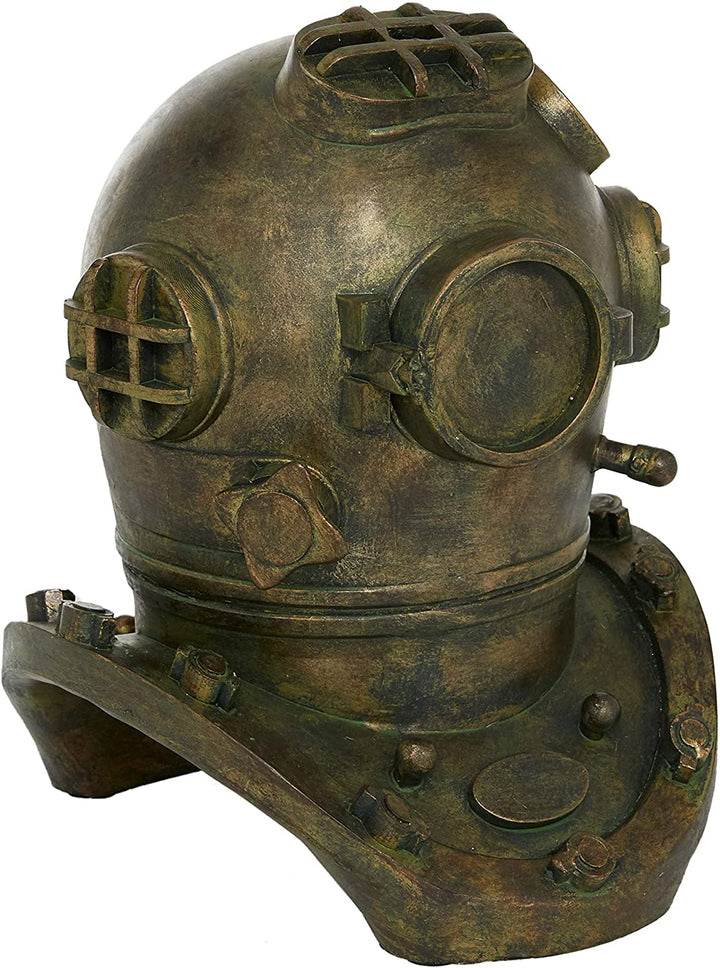 Antique nze Polystone Diving Helmet 8" X 10" 8 X 9 10