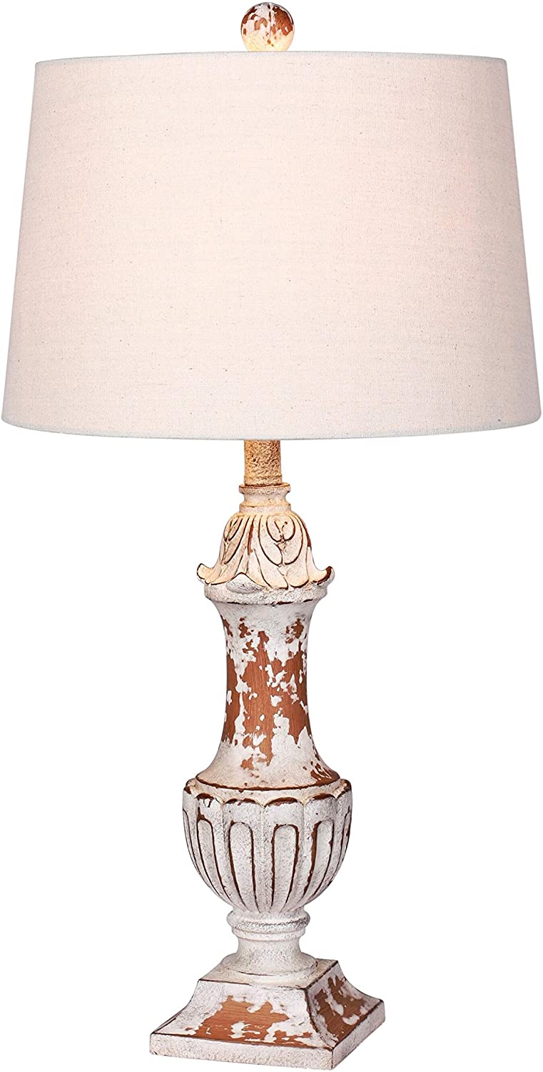 29 5 Distressed Decorative Urn Resin Table Lamp Antique