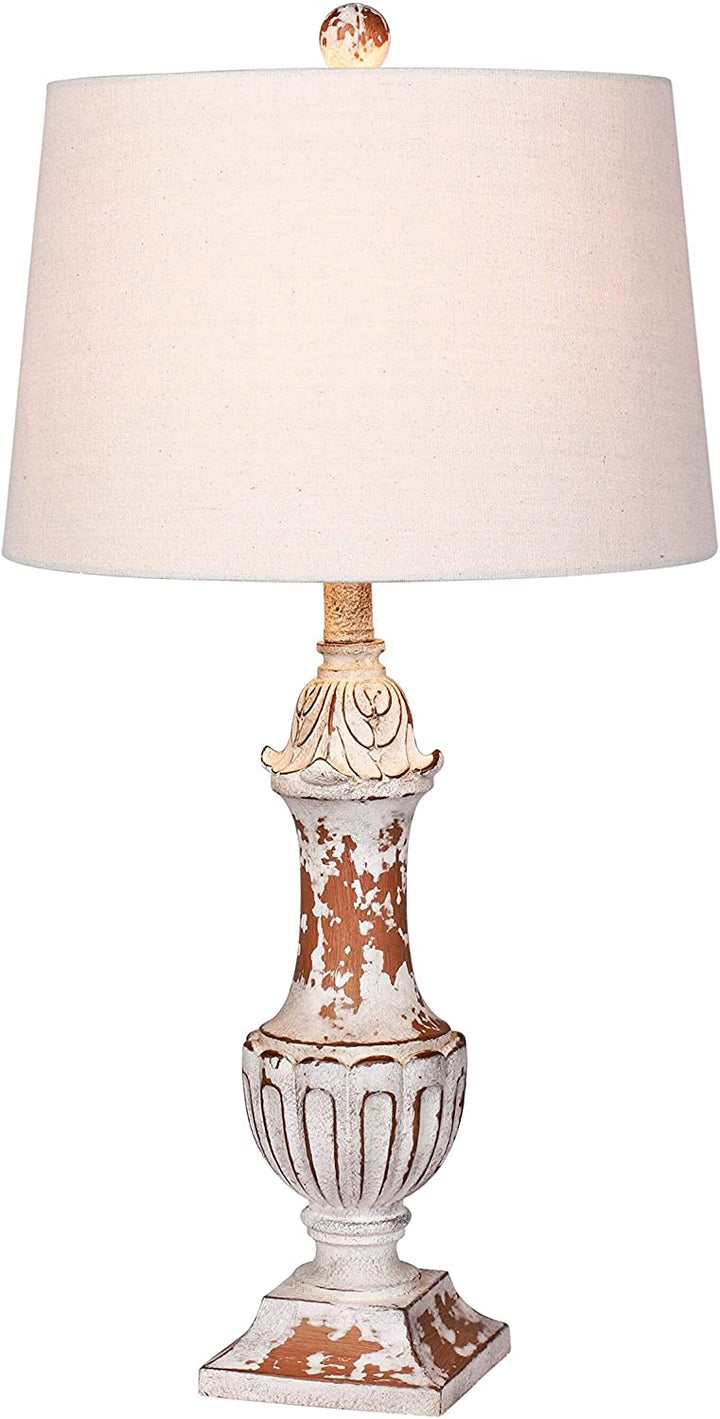 29 5 Distressed Decorative Urn Resin Table Lamp Antique