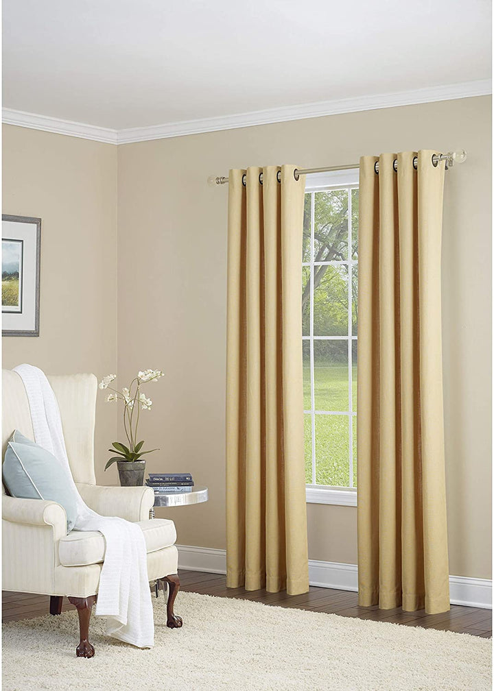 Grand Vanity Gold 52 X 84 inch Grommet top Single Curtain