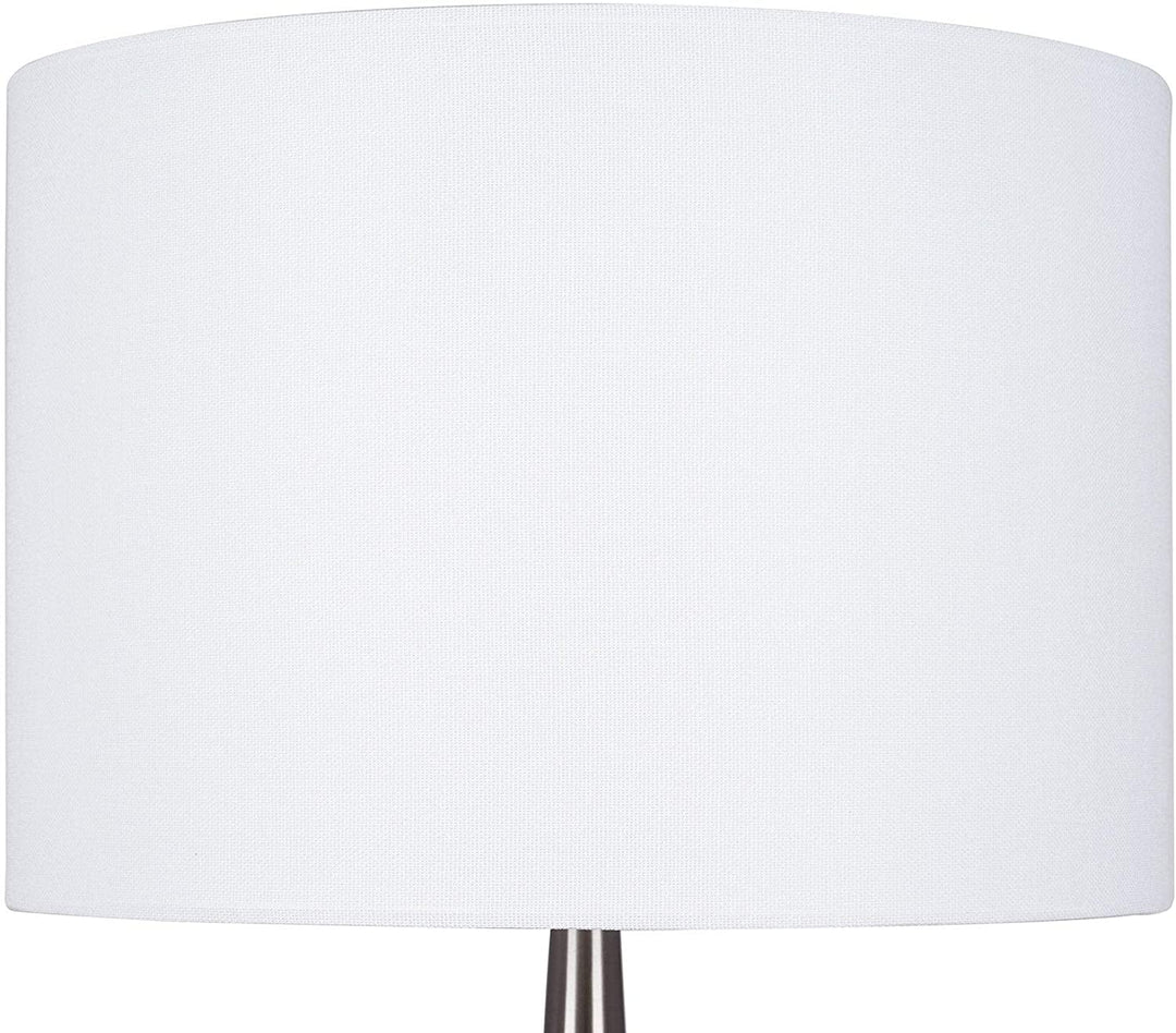 Brushed Nickel Fluted Table Lamp Silver Modern Contemporary - Diamond Home USA