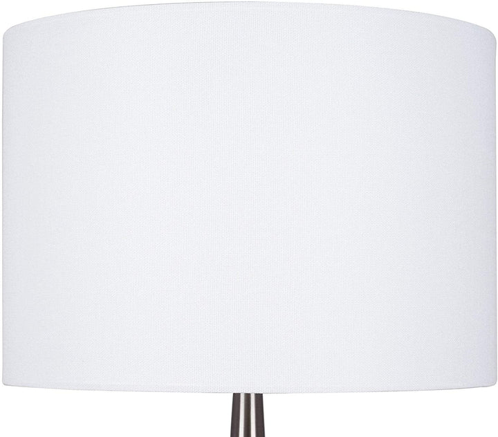 Brushed Nickel Fluted Table Lamp Silver Modern Contemporary - Diamond Home USA