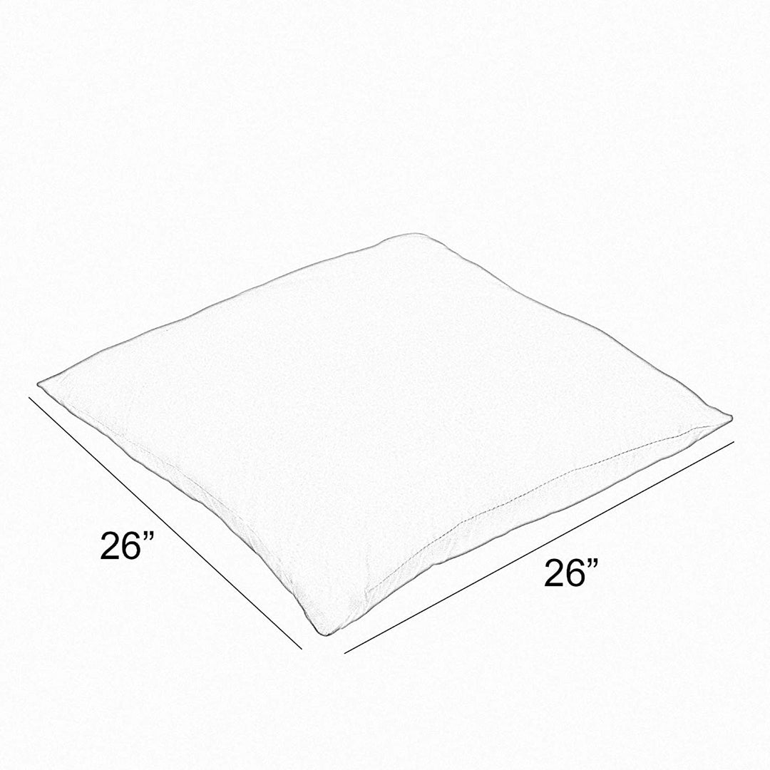 Indigo Indoor/Outdoor Floor Pillow (Set 2) 26 X Blue Solid Transitional Synthetic Fade Resistant Set Uv - Diamond Home USA