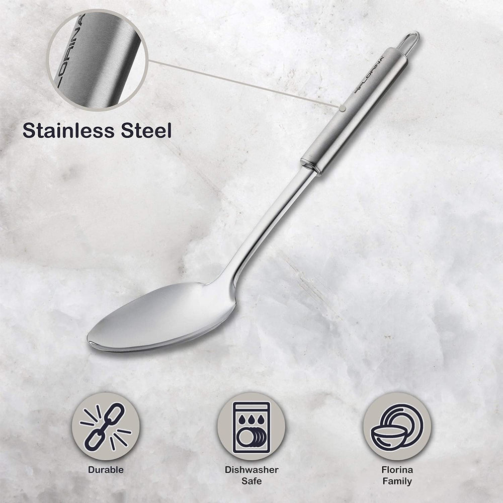 Stainless Steel Spoon Heat Resistant Dishwasher Safe Clear Oval Lead - Diamond Home USA