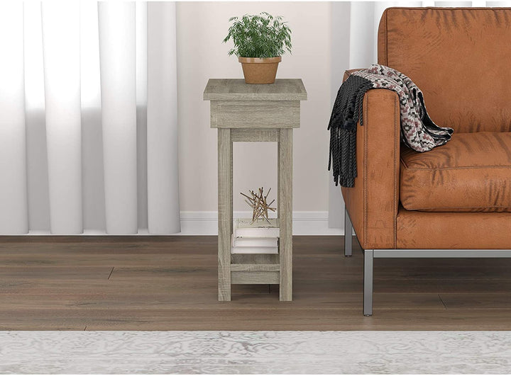 Accent Table 20l Dark Taupe Open Top Drawer 20" X 11 4" 24" Modern Contemporary Rectangle MDF Wood Finish Drawers - Diamond Home USA