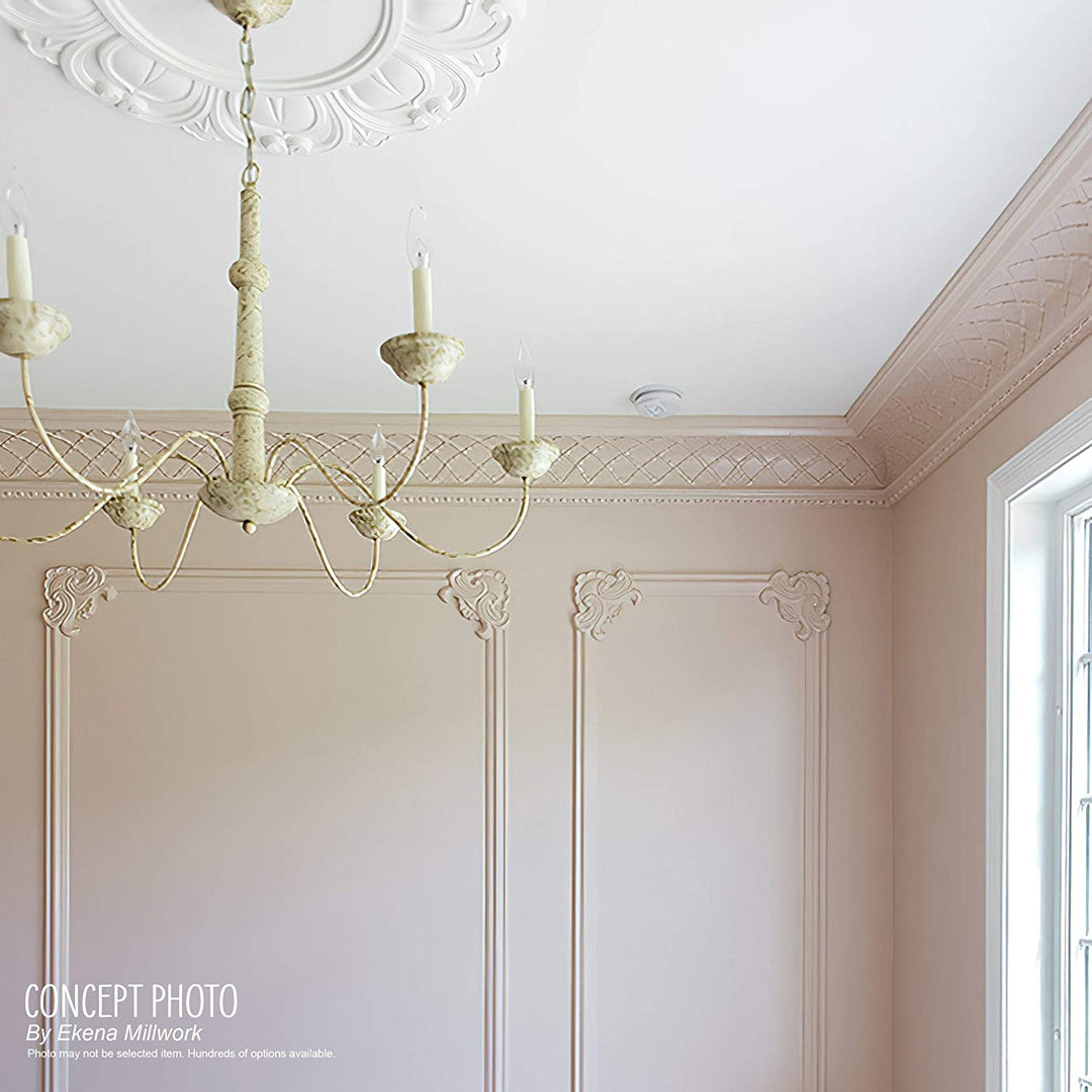 2 1/2" h X 7/8" p 3 3/4" f 94 1/2" l Modern Contemporary Polyurethane Finished - Diamond Home USA