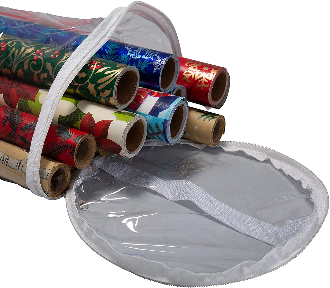 Clear Gift Wrap Storage Bag 8 6"x 30" - Diamond Home USA