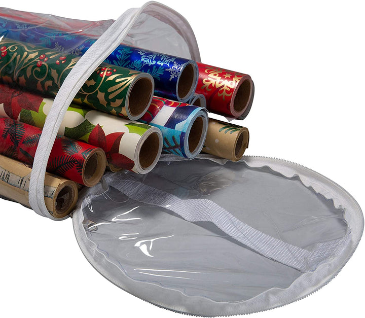 Clear Gift Wrap Storage Bag 8 6"x 30" - Diamond Home USA