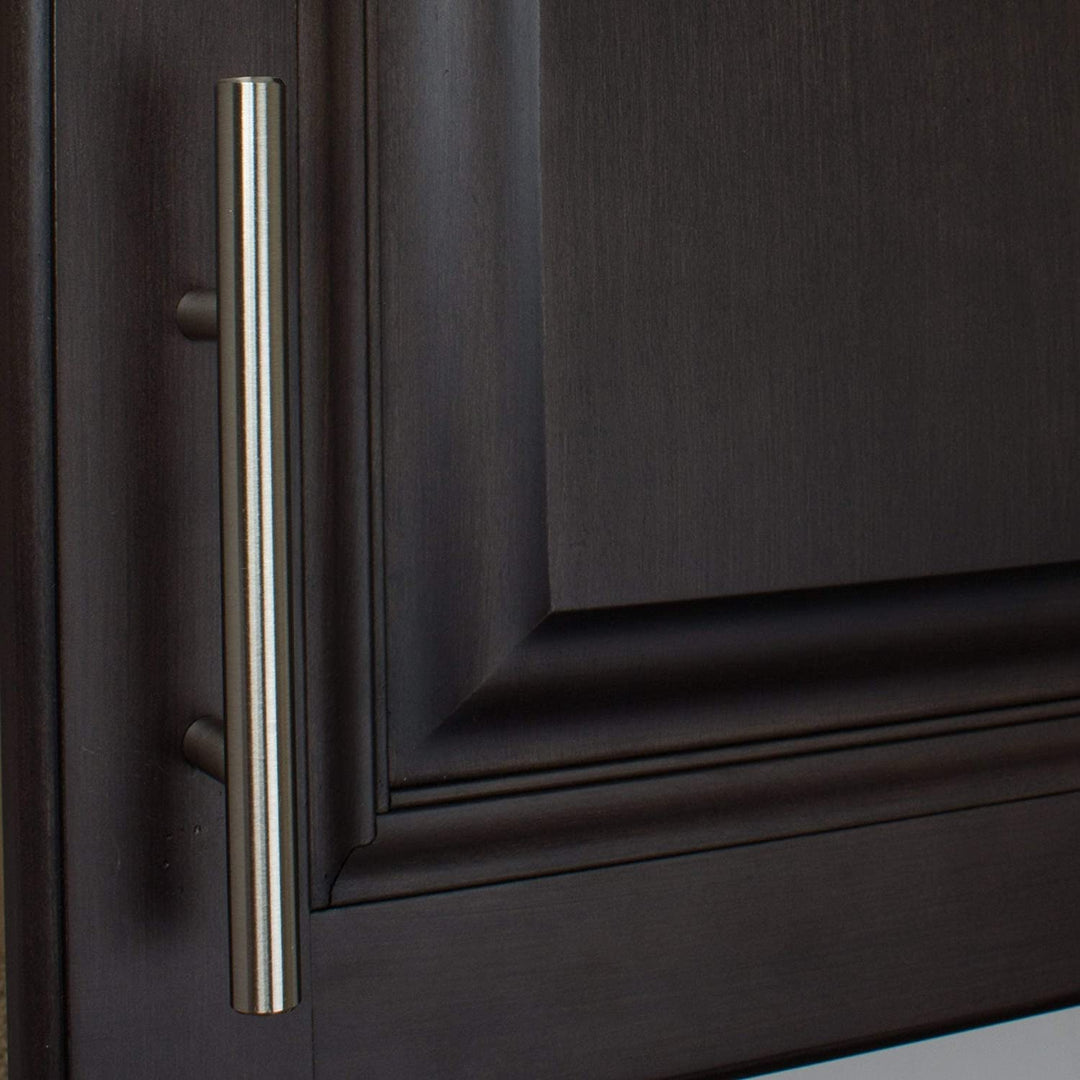 5 Pack 3 inch Center Solid Steel Cabinet Pull Brown Modern Contemporary Metal Stainless Finish - Diamond Home USA