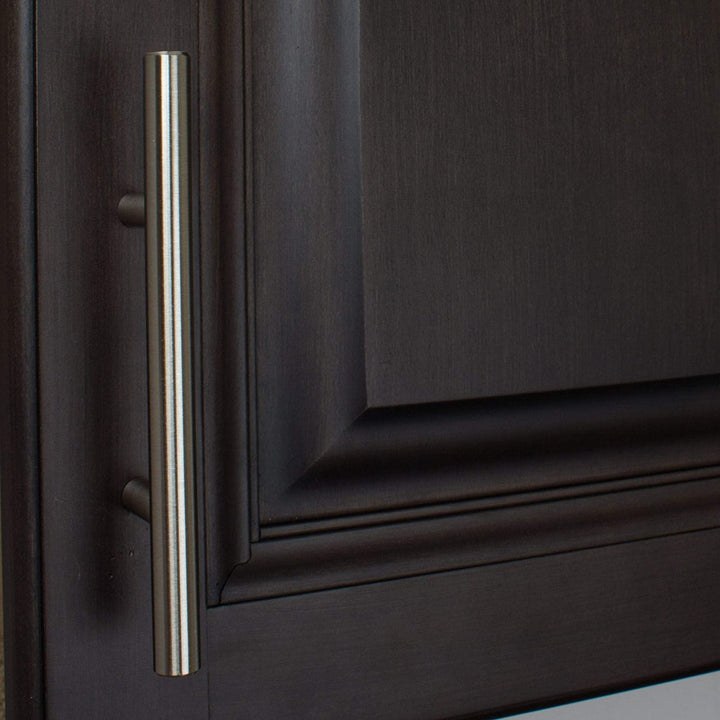 5 Pack 3 inch Center Solid Steel Cabinet Pull Brown Modern Contemporary Metal Stainless Finish - Diamond Home USA