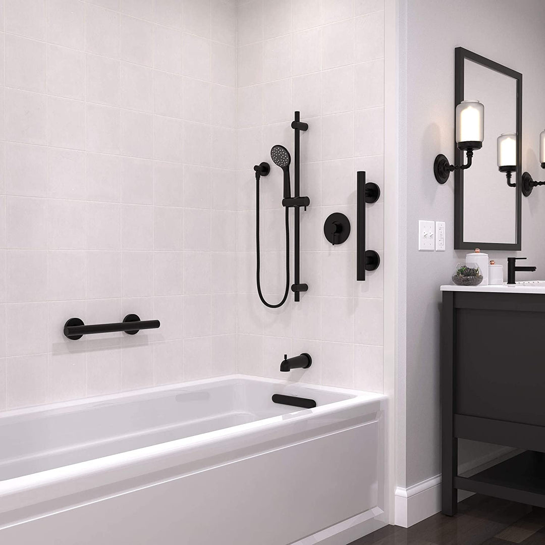 Gb2023 16mb Infinity Designer Grab Bar 1 25 Dia X 16 Matte Black Metal