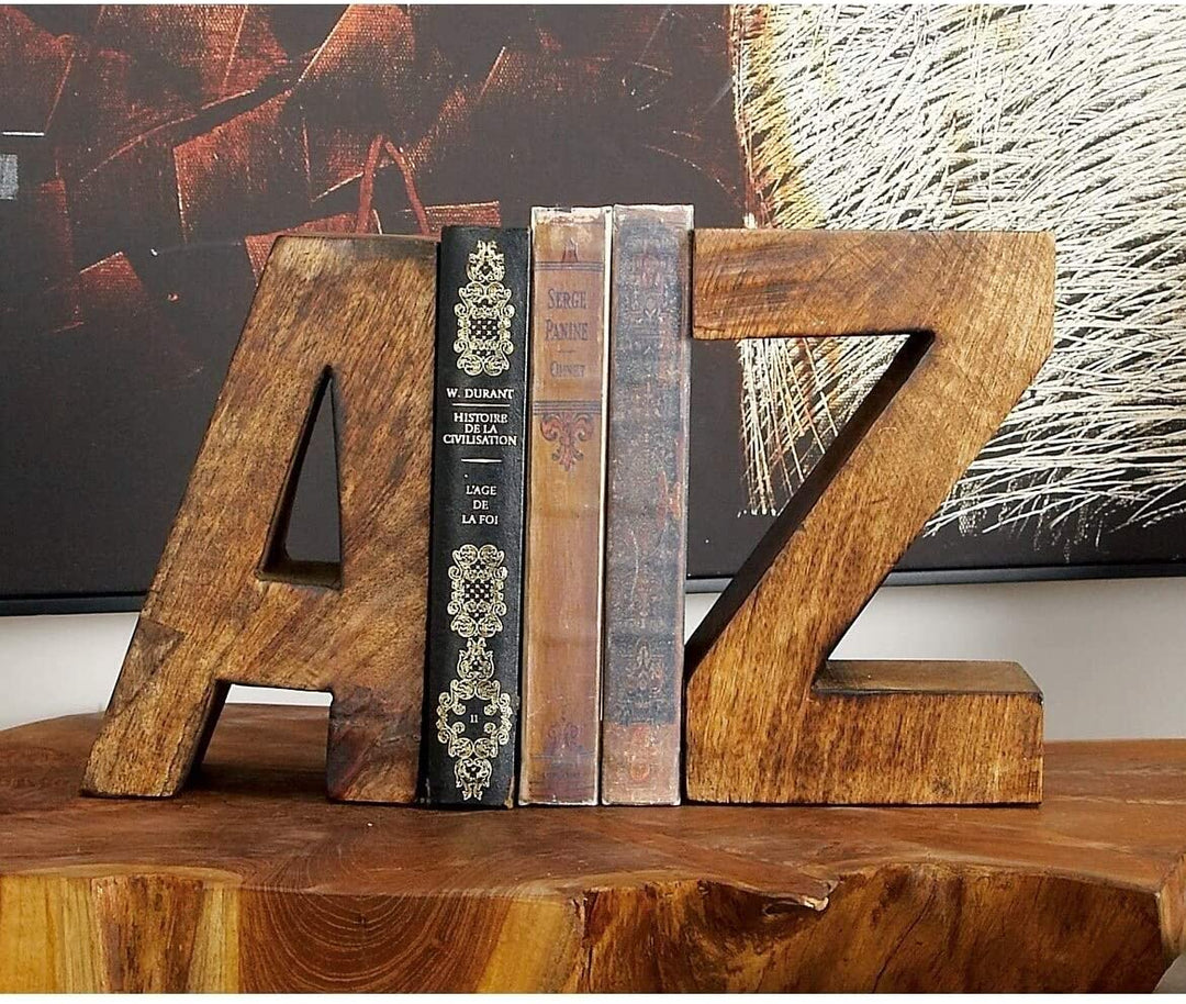 Z' Wide Book End Pair Brown Industrial