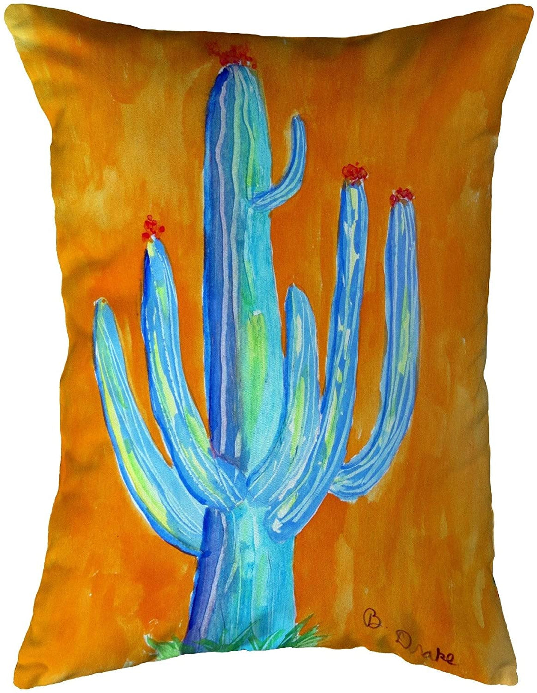 Tall Cactus No Cord Pillow 16x20 Color Graphic Casual