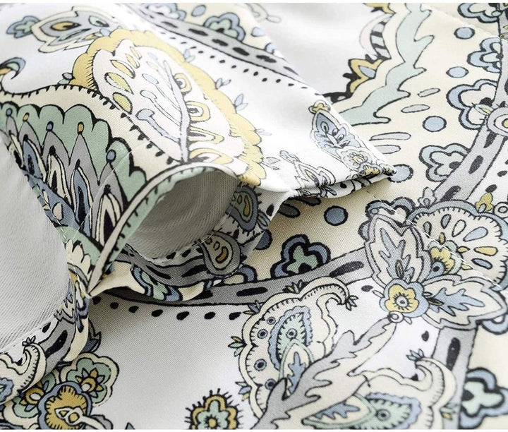 Flower/Floral/Botanical Leaves Lined Thermal Insulated Energy Saving Window Curtain Valance Pair Color Floral Farmhouse 100% Polyester Efficient